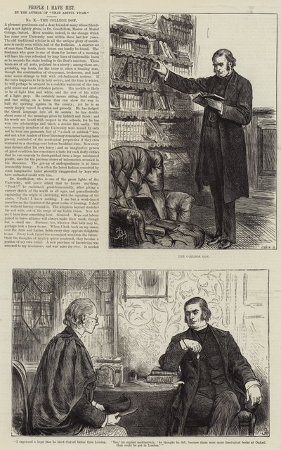 Ludzie, których spotkałem, kolegium Don autorstwa Frederick Barnard