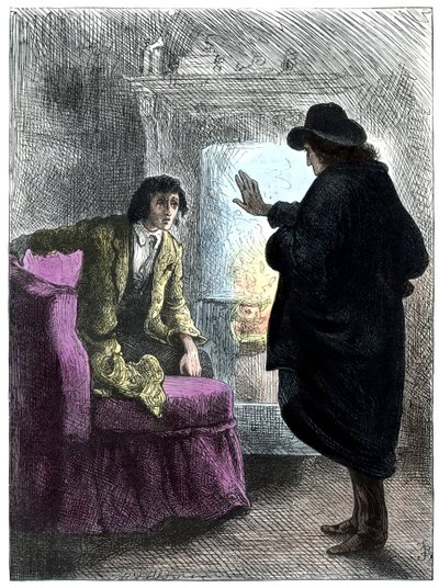 Nawiedzony człowiek, Charles Dickens autorstwa Frederick Barnard