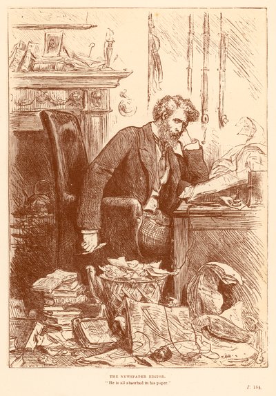 Redaktor gazety autorstwa Frederick Barnard