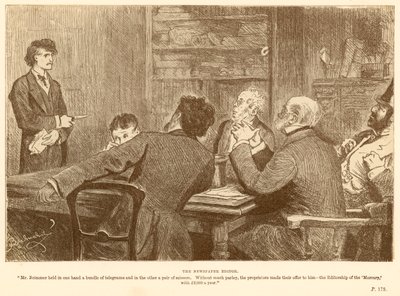 Redaktor gazety autorstwa Frederick Barnard