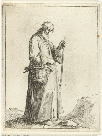 Rolnik z koszem 15 małych figurek (tytuł serii) autorstwa Frederick Bloemaert