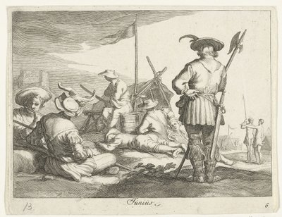 Miesiąc czerwiec Junius (tytuł na obiekcie) Miesiące roku (tytuł serii) autorstwa Frederick Bloemaert