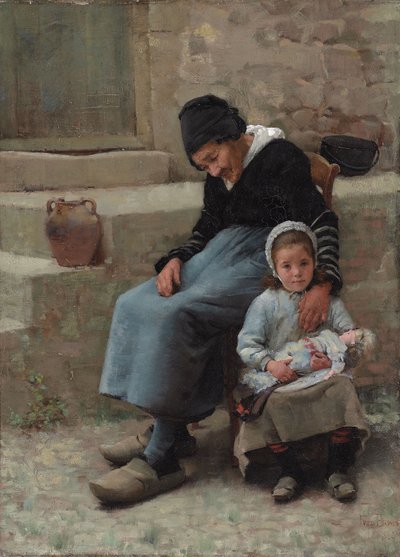 Pocieszenie babci autorstwa Frederick Brown