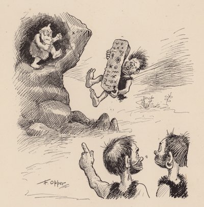 Our Antediluvian Ancestors autorstwa F Oppera: Numer Czterdzieści Trzy (litografia) autorstwa Frederick Burr Opper