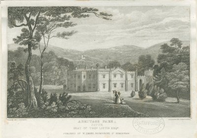 Park Armitage: rycina, bd [ok. 1830] autorstwa Frederick Calvert