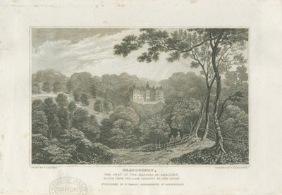 Sala i Park Beaudesert: rycina, bd [ok. 1830] autorstwa Frederick Calvert