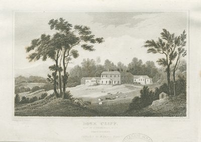 Burton-upon-Trent - Dove Cliff: grawerowanie, nd [c 1830] (druk) autorstwa Frederick Calvert