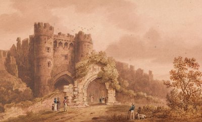 Zamek Carisbrook, wyspa Wight autorstwa Frederick Calvert