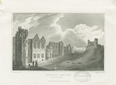 Zamek Dudley - The Keep: staloryt, bd [19 wiek] (druk) autorstwa Frederick Calvert