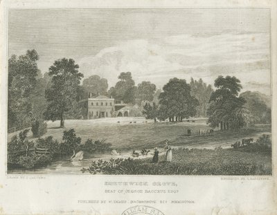 Smethwick Grove: rycina, bd [ok. 1830] (druk) autorstwa Frederick Calvert