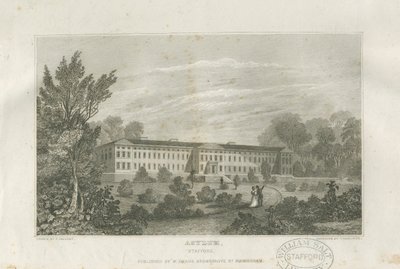 Stafford - Azyl: grawerowanie, bd [ok. 1830] autorstwa Frederick Calvert