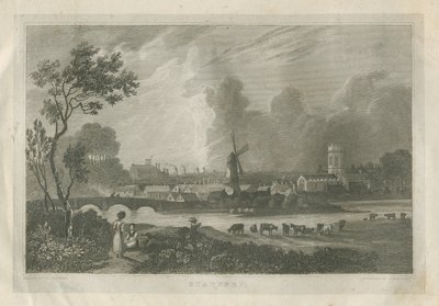 Stafford — widok na południowy zachód: grawerowanie, bd [c 1830] autorstwa Frederick Calvert