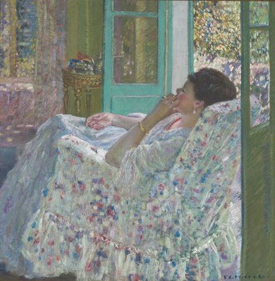 Popołudnie - Żółty pokój autorstwa Frederick Carl Frieseke