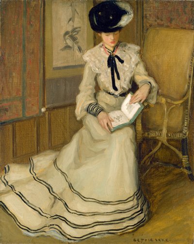 Dziewczyna czytająca, ok. 1903-04 autorstwa Frederick Carl Frieseke