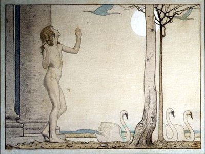 Niebieski ptak autorstwa Frederick Cayley Robinson