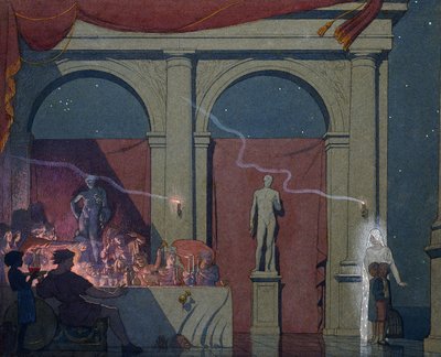 Tyltyl zamienia się w Diament w Pałacu Luksusu, 1911 autorstwa Frederick Cayley Robinson