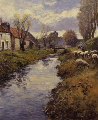 Nad brzegami Loing, Montigny autorstwa Frederick Charles Vipont Ede