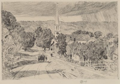 Wioska Vermont, 1923. autorstwa Frederick Childe Hassam
