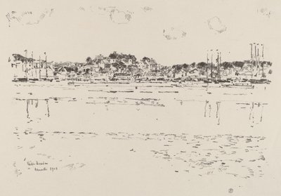 Port Wewnętrzny, ok. godz. 1918. autorstwa Frederick Childe Hassam