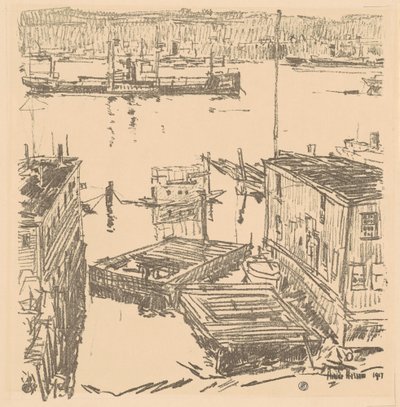 Rzeka Północna, 1917. autorstwa Frederick Childe Hassam