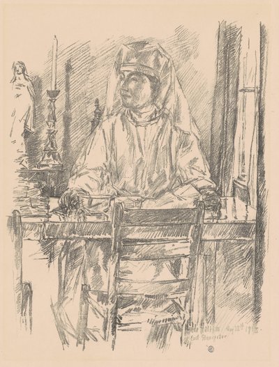Pielęgniarka Czerwonego Krzyża, 1918. autorstwa Frederick Childe Hassam