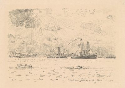 Powrót floty, 1918. autorstwa Frederick Childe Hassam