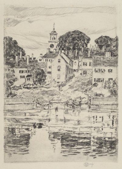 Wieża kościelna, Portsmouth, 1921. autorstwa Frederick Childe Hassam
