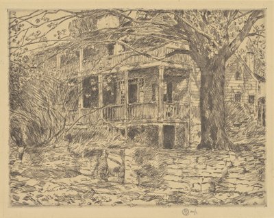 Stary dom, Cos Cob, 1915. autorstwa Frederick Childe Hassam