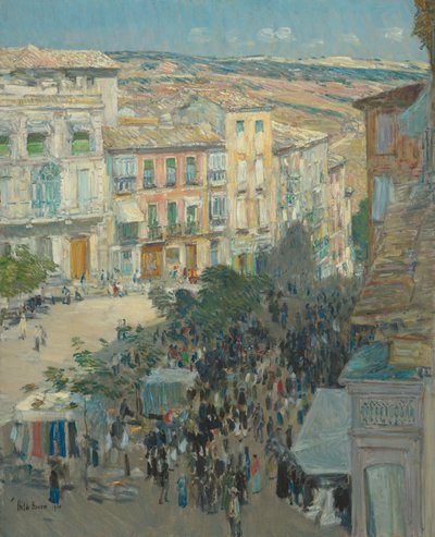 Widok miasta południowej Francji, 1910. autorstwa Frederick Childe Hassam