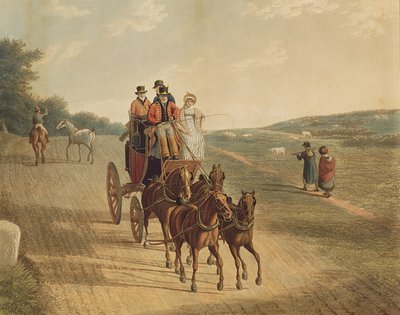 Wagon pocztowy, 1819 autorstwa Frederick Christian Lewis