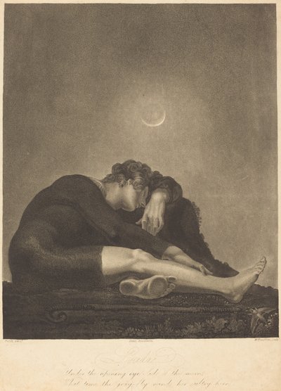 Lycidas autorstwa Frederick Christian Lewis I and Moses Haughton II after Henry Fuseli; published by Moses Haughton II