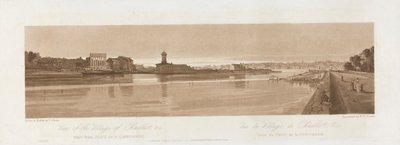 Widok wioski Chaillot & C. z Pont de la Concorde 1803; Tablica 17 z Widoków w Paryżu, śledzenie Emanuela Toma płyty B1981.25.2626 autorstwa Frederick Christian Lewis the Elder