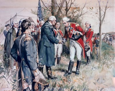 Amerykańska wojna o niepodległość (1775-1783): kapitulacja brytyjskiego generała Johna Burgoyne