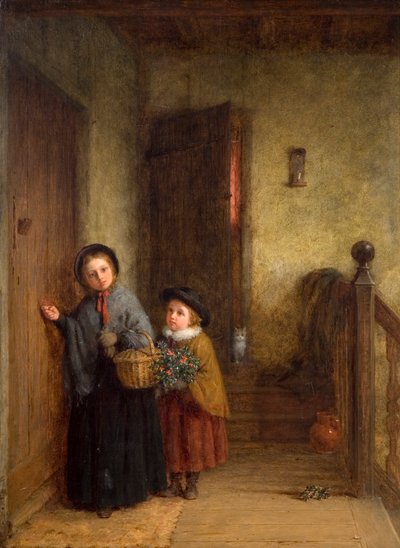 Goście bożonarodzeniowy, 1869 autorstwa Frederick Daniel Hardy