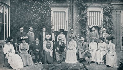 Impreza w domu królewskim w The Grove, Watford, rezydencja lorda Clarendona, w lipcu 1909 1911 autorstwa Frederick Downer and Sons