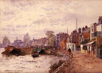 Strand on the Green (ołówek i akwarela na papierze) autorstwa Frederick E.J. Goff