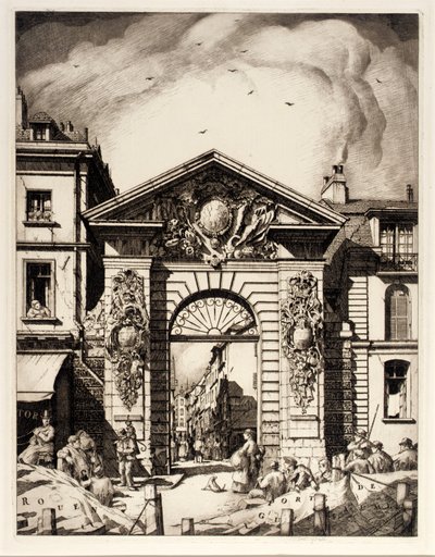 Rouen, Porte de Guillaume autorstwa Frederick G. Hall