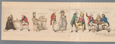 Dwadzieścia osób publicznych w różnych sytuacjach English Slavery or Picture of the Times (tytuł na obiekcie) autorstwa Frederick George Byron