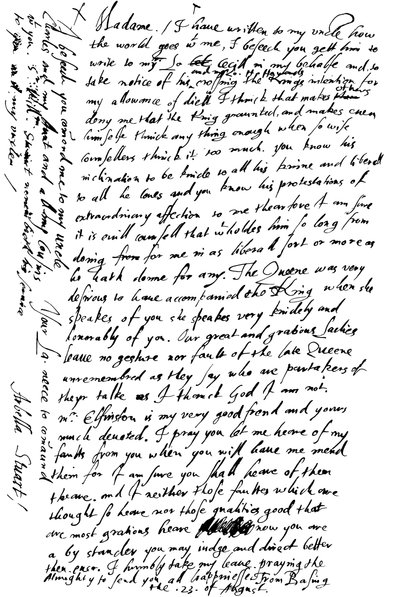 List Arabelli Stuart do hrabiny Shrewsbury, koniec XVI - początek XVII wieku 1865. autorstwa Frederick George Netherclift