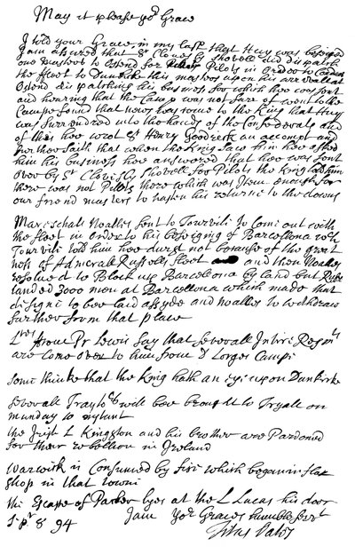 List Tytusa Oatesa do księcia Bolton, 1694 1865. autorstwa Frederick George Netherclift