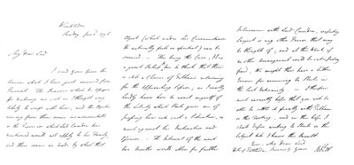 List Williama Pitta do księcia Portland, 1796 1865. autorstwa Frederick George Netherclift