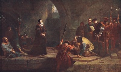 Cranmer przy Bramie Zdrajców autorstwa Frederick Goodall