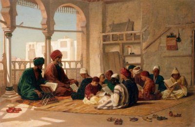 Szkoła Sułtana Hassana w Kairze autorstwa Frederick Goodall