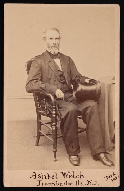Portret Ashbela Welcha 1809-1882, przed 1882 rokiem. autorstwa Frederick Gutekunst