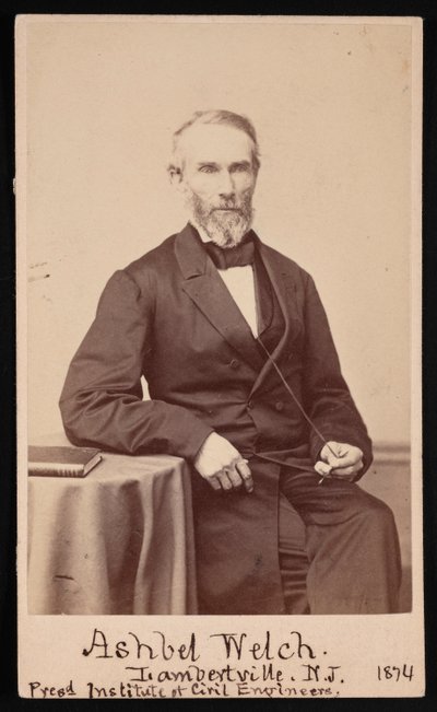 Portret Ashbela Welcha 1809-1882, maj 1874. autorstwa Frederick Gutekunst