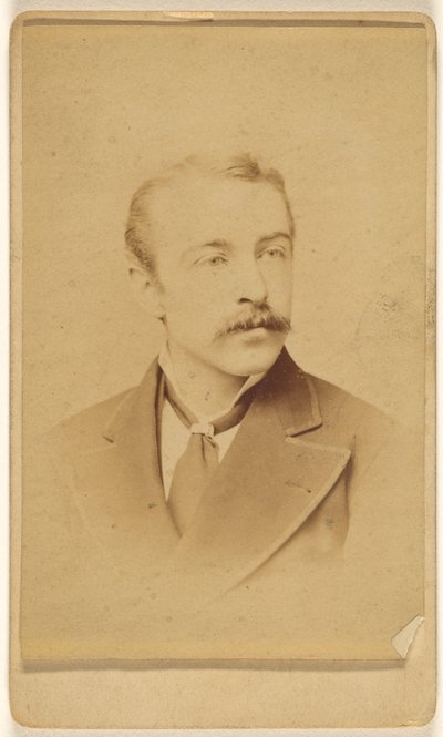 [Niezidentyfikowany mężczyzna z wąsami]. autorstwa Frederick Gutekunst