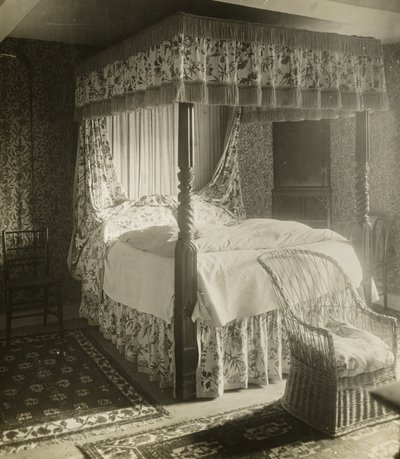 Kelmscott Manor: Bed Wm. Morris urodził się w autorstwa Frederick H. Evans