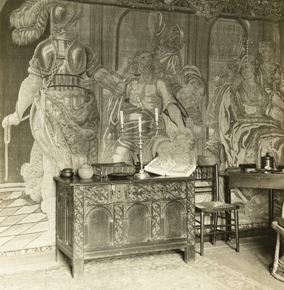 Kelmscott Manor: Szczegóły gobelinu autorstwa Frederick H. Evans