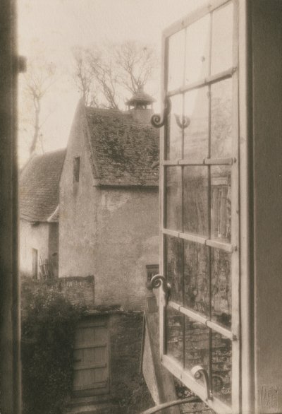 Z okna w Kelmscott Manor, 1896 (odbitka platynowa) autorstwa Frederick Henry Evans