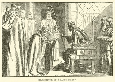Inwestytura biskupa saskiego autorstwa Frederick Henry Townsend